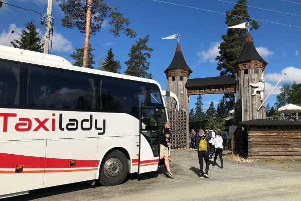 Travel bus in Finland